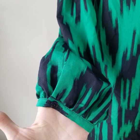 NWT Michael Michael Kors Long Sleeve Tassel Keyhole Collar Mini Dress Size M - Picture 2 of 13